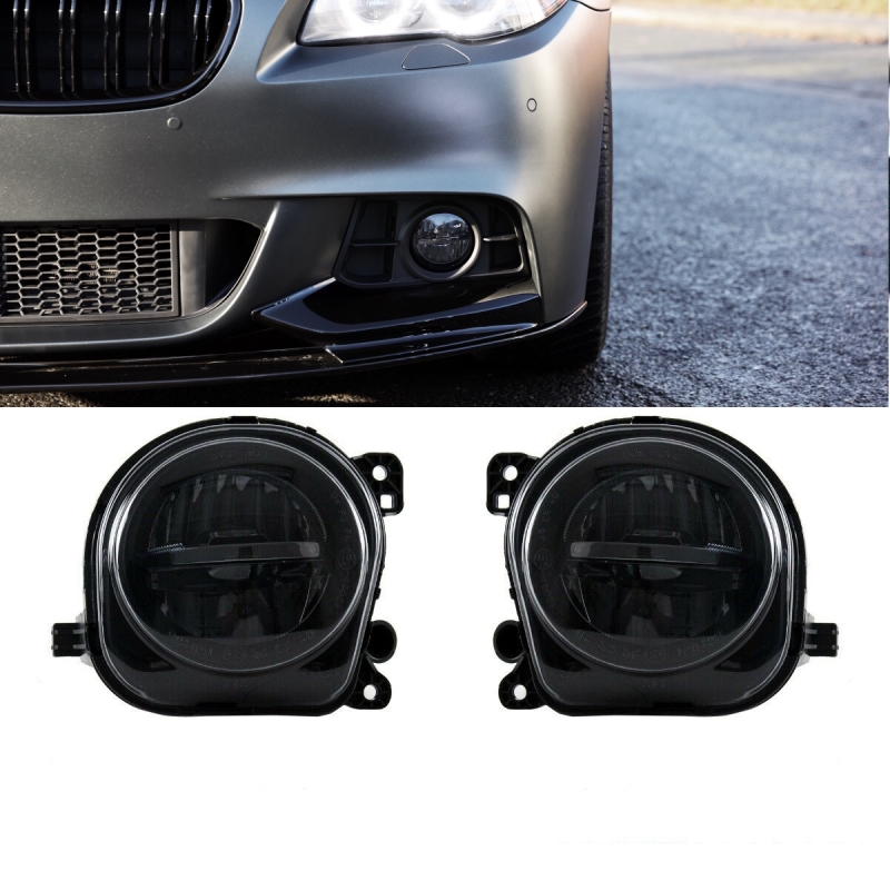 SET LED Nebelscheinwerfer Smoke Schwarz passend für BMW 5er F10
