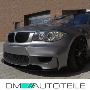 Sport Front Bumper ABS w/o PDC +2x Air Ducts fits on BMW E81 E82 E87 E88