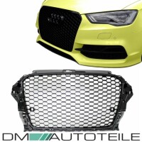 Set Honeycomb Black Gloss Front Grille Kidney+Fog Lights Cov