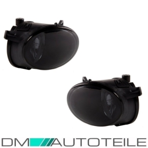 Nebelscheinwerfer SET H7 für Audi A6 4F Serie (4F2/4F5) Vorfacelift in Klarglas Schwarz / Smoke 