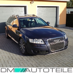 Nebelscheinwerfer SET H7 für Audi A6 4F Serie (4F2/4F5) Vorfacelift in Klarglas Schwarz / Smoke 