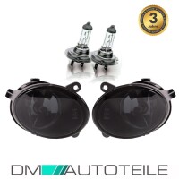 Set H7 Fog Lights Lamps Smoke Black fits Audi A6 4F C6 all M
