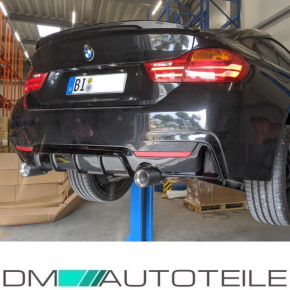 4x Sport-Performance Carbon Gloss Tail Pipes Tips Cover fits on BMW F-Series