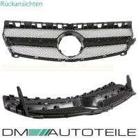 Sport Kidney Front Grille Black Gloss fits Mercedes W176 12-