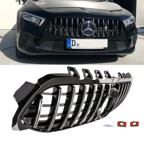 Kidney Front Grille Black Chrome  fits on Mercedes...