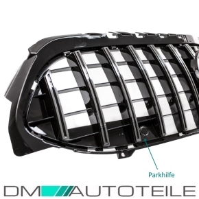 Kidney Front Grille Black Chrome  fits on Mercedes A-Class W177 for PDC  w/o Camera to Sport-Panamericana GT 