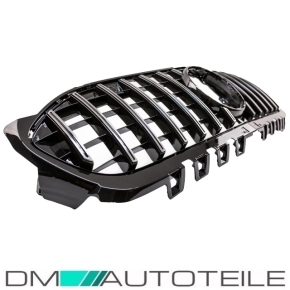 Kidney Front Grille Black Chrome  fits on Mercedes A-Class W177 for PDC  w/o Camera to Sport-Panamericana GT 