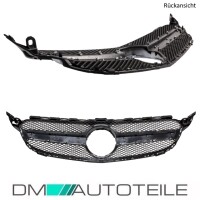 Kidney Front Grille Black Silver fits on Mercedes C-Class W2