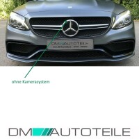 Kidney Front Grille Black Silver fits on Mercedes C-Class W2
