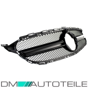 Sport Front Radiator Grille black gloss+ camera fits on Mercedes W205 S205 14-18 w/o C63 AMG