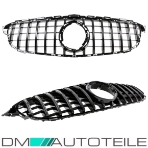 Sport Kidney Front Grille Black fits on Mercedes C-Class W205 Facelift up 2018 to Panamericana GT 