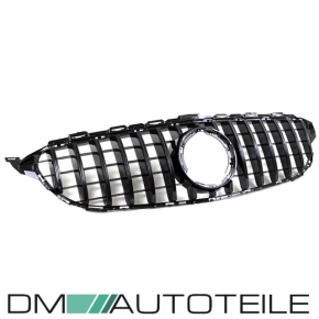 Sport Kidney Front Grille Black fits on Mercedes C-Class W205 Facelift up 2018 to Panamericana GT 