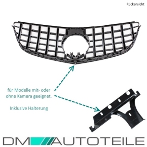 Kühlergrill Schwarz Glanz passend für Mercedes E C207 A207 Mopf 13-17 auf Sport-Panamericana GT 