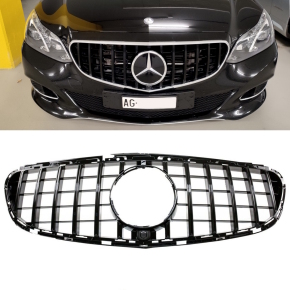 Radiator Front Grille Black Gloss fits Mercedes E-Class W212 S212 up Facelift 2013> to Panamericana GT 