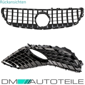 Kidney Front Grille Black Gloss fits Mercedes CLS W218 Facelift up 2014 to Sport-Panamericana GT 