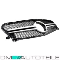 Sport Kühlergrill Silber Alu Matt passt für Merced