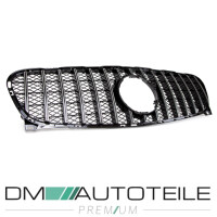 Kidney Front Grille Black Chrome fits on GLA X156 up 2013-20
