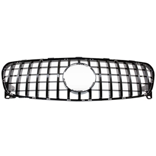 Sport Panamericana Gt Kidney Front Grille Black Gloss Fits Mercedes Gla X156 Facelift Up 17