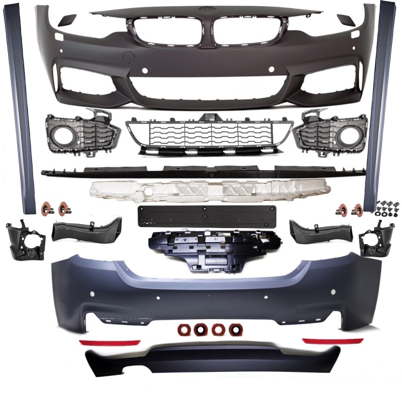 Umbau Set Bodykit Stoßstange vorne Hinten Seite passt für BMW 4er F36 Gran- Coupe Serie 