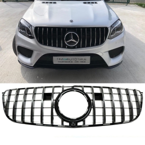 Kühlergrill Chrom für Kamera passt für Mercedes GLS X166 Mopf ab 2015 auf Sport-Panamericana GT