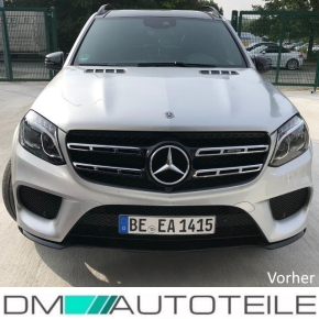 Kühlergrill Chrom für Kamera passt für Mercedes GLS X166 Mopf ab 2015 auf Sport-Panamericana GT 