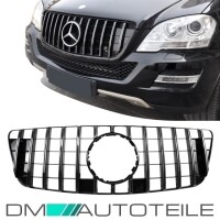 Sport-Front Grille Black Chrome fits on Mercedes ML W164 up 