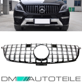 Front Grille Black Chrome fits Mercedes ML W166 Year 11-15 to Sport-Panamericana GT 