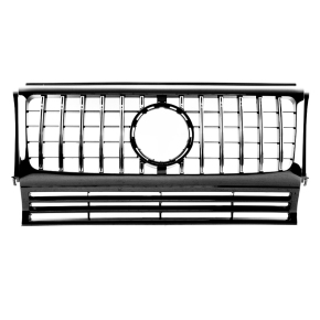 Kidney Front Grille Black Chrome fits on Mercedes G-Class up 1990-2018 to Sport-Panamericana GT 