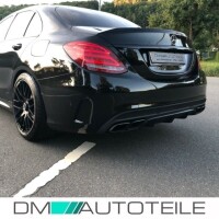 Diffusor Black +Set Pipes fits on Mercedes C-Class W205 Salo
