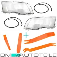 Scheinwerferglas SET + PVC Werkzeug passt für BMW E46 L