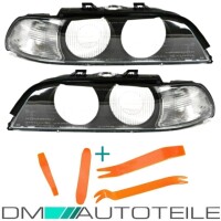 Scheinwerferglas SET + PVC Werkzeug passt für BMW E39 L
