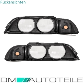 Scheinwerferglas SET + PVC Werkzeug passt für BMW E39 Limousine Touring 95-00