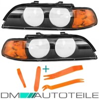 Scheinwerferglas SET + PVC Werkzeug passt für BMW E39 L
