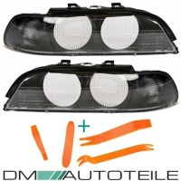 Scheinwerferglas SET Smoke + Werkzeug passt für BMW E39