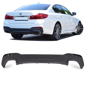 Sport Paket Diffusor Heck hinten grau lackiert B39 Code passt für BMW 5er G30 G31 M Paket Bj ab 2017