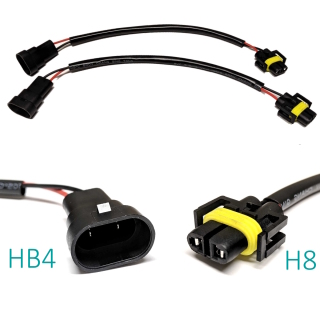 Adapter SET HB4 auf H8 / H11 Stecker für Nebelscheinwerfer