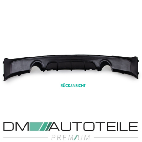 Sport-Performance Heck-Diffusor / Ansatz Duplex für BMW 2er F22 / F23 mit M-Paket in Schwarz Glanz mit ABE