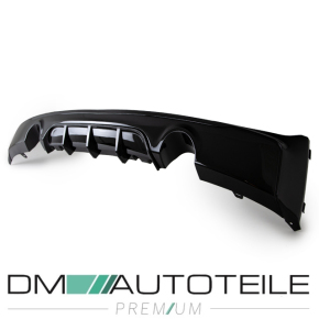 Sport-Performance Heck-Diffusor / Ansatz Duplex für BMW 2er F22 / F23 mit M-Paket in Schwarz Glanz mit ABE