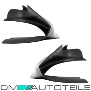 Sport-Performance Flaps / Frontspoiler / Frontlippe SET für BMW F32 / F33 / F36 mit M-Paket auch für LCI Facelift in Schwarz Matt
