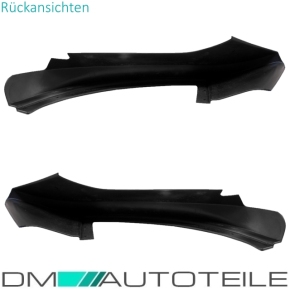 Sport-Performance Flaps / Frontspoiler / Frontlippe SET für BMW F32 / F33 / F36 mit M-Paket auch für LCI Facelift in Schwarz Matt