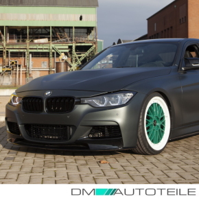 Performance Frontspoiler / Frontlippe für BMW 3er F30 / F31 mit M-Paket in Schwarz Matt mit ABE