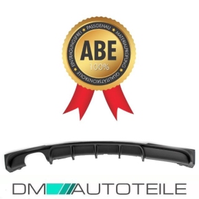 Performance Heck-Diffusor / Ansatz für BMW F30 / F31 mit M-Paket 2 Endrohre links in Schwarz Matt mit ABE