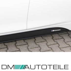 Performance Seitenschweller Ansatz für BMW F30 F31 M-Paket +Folie Schwarz mit ABE