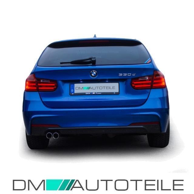 Sport Rear Diffuser 2-pipes 325-330i fits on BMW F30 F31 M ...