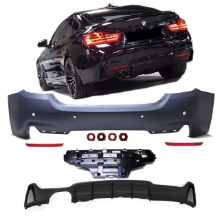 Sport Sport-Performance Rear Bumper primed with PDC fits on BMW 4-series F36 Grand Coupe Standard or M-Sport