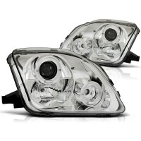 Scheinwerfer Angel Eyes LED chrom passt  gallery
