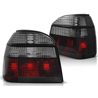 Set Design Rückleuchten Halogen passt für VW Golf 3 Baujahr 1997-1997 Rot Smoke