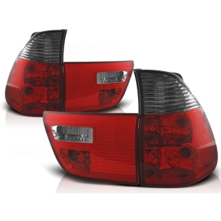 Set Design Rückleuchten Rot Smoke passt für BMW X5 E53 Baujahr 1999-2006