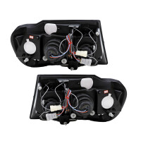 Scheinwerfer Angel Eyes LED schwarz passt für Jeep Gran