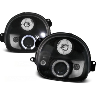 Scheinwerfer Angel Eyes LED schwarz passt für Renault Twingo ab 1993 - 1998